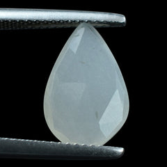 WHITE MOONSTONE ROSE CUT  BRIOLETTE PEAR 14X9MM 2.51 Cts.
