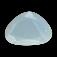 WHITE MOONSTONE BOTH SIDE TABLE CUT IRREGULAR TRILLION (MILKY) 15.50X11MM 4.84 Cts.