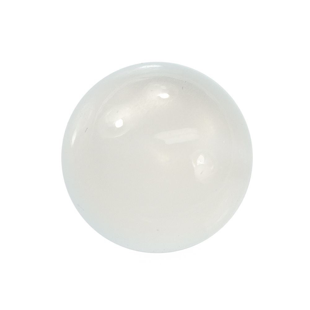 WHITE MOONSTONE PLAIN ROUND BALL (HALF DRILL-1.20MM) 8.50-9MM 4.53 Cts.