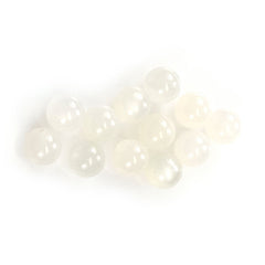 WHITE MOONSTONE PLAIN ROUND BALL (HALF DRILL-1.20MM) 8.50-9MM 4.53 Cts.