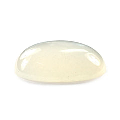 WHITE MOONSTONE PLAIN OVAL CAB 15X11.50MM 6.76 Cts.
