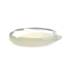 WHITE MOONSTONE ROSE CUT BRIOLETTE PEARISH 15.50X12.50MM 5.18 Cts.