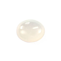 WHITE MOONSTONE PLAIN OVAL CAB 10X8MM 2.72 Cts.