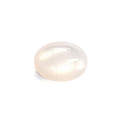 WHITE MOONSTONE PLAIN OVAL LENTIL 8X6MM 1.05 Cts.