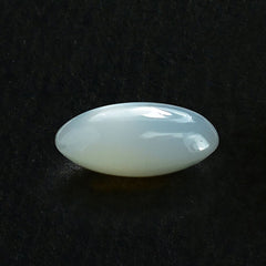 WHITE MOONSTONE PLAIN OVAL LENTIL 8X6MM 1.05 Cts.