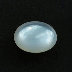 WHITE MOONSTONE PLAIN OVAL LENTIL 8X6MM 1.05 Cts.