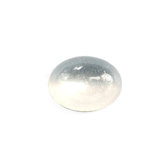 WHITE MOONSTONE PLAIN OVAL CAB 8X6MM 1.21 Cts.