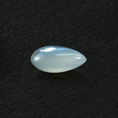 WHITE MOONSTONE PLAIN LENTIL PEAR 8X6MM 1.11 Cts.