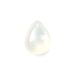 WHITE MOONSTONE PLAIN LENTIL PEAR 8X6MM 1.11 Cts.