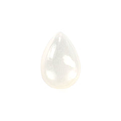 WHITE MOONSTONE PLAIN LENTIL PEAR 9X6MM 1.10 Cts.