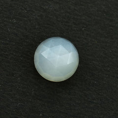 MOONSTONE WHITE ROSE CUT ROUND CAB (WHITE) (OPAQUE/CLEAN) 8.00 MM 1.75 Cts.