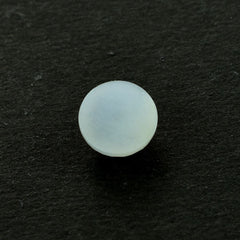 MOONSTONE WHITE ROSE CUT ROUND CAB (WHITE) (OPAQUE/CLEAN) 8.00 MM 1.75 Cts.