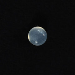 WHITE MOONSTONE PLAIN ROUND CAB (MILKY) 3.50X3.50 MM 0.21 Cts.