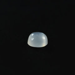 WHITE MOONSTONE PLAIN ROUND CAB (MILKY) 3.50X3.50 MM 0.21 Cts.