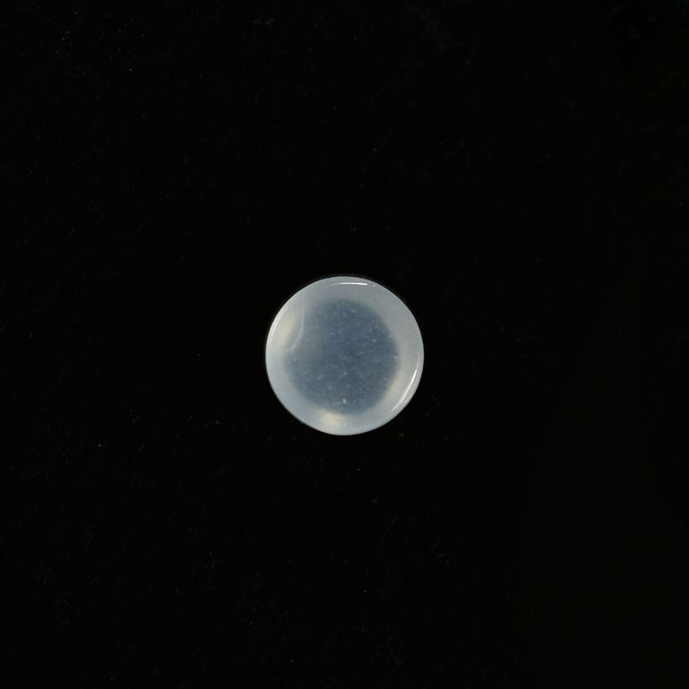 WHITE MOONSTONE PLAIN ROUND CAB (MILKY) 3.50X3.50 MM 0.21 Cts.