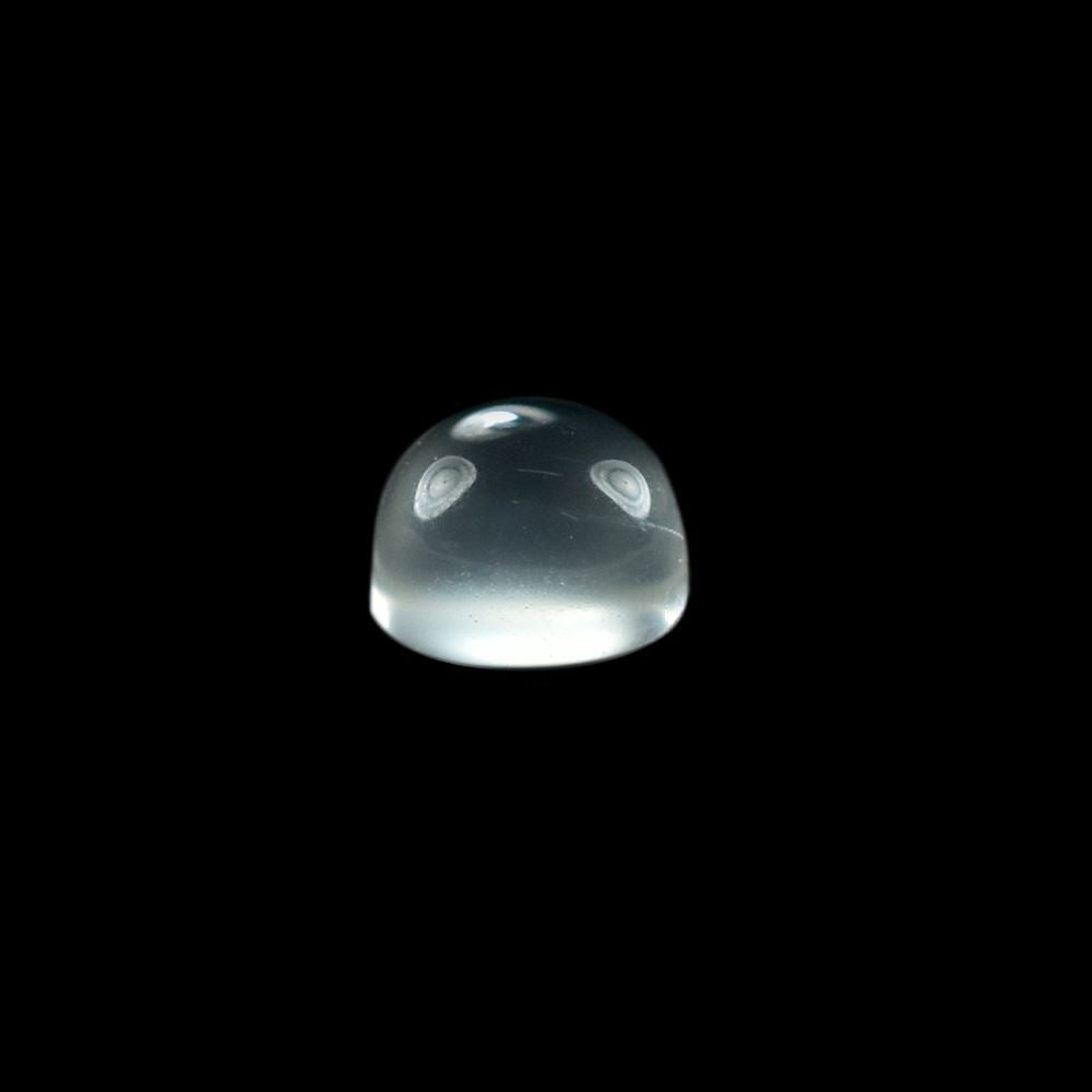 WHITE MOONSTONE PLAIN ROUND CAB (TRANSULCENT) 3.00X3.00 MM 0.15 Cts.