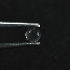 WHITE MOONSTONE PLAIN ROUND CAB (TRANSULCENT) 3.00X3.00 MM 0.15 Cts.