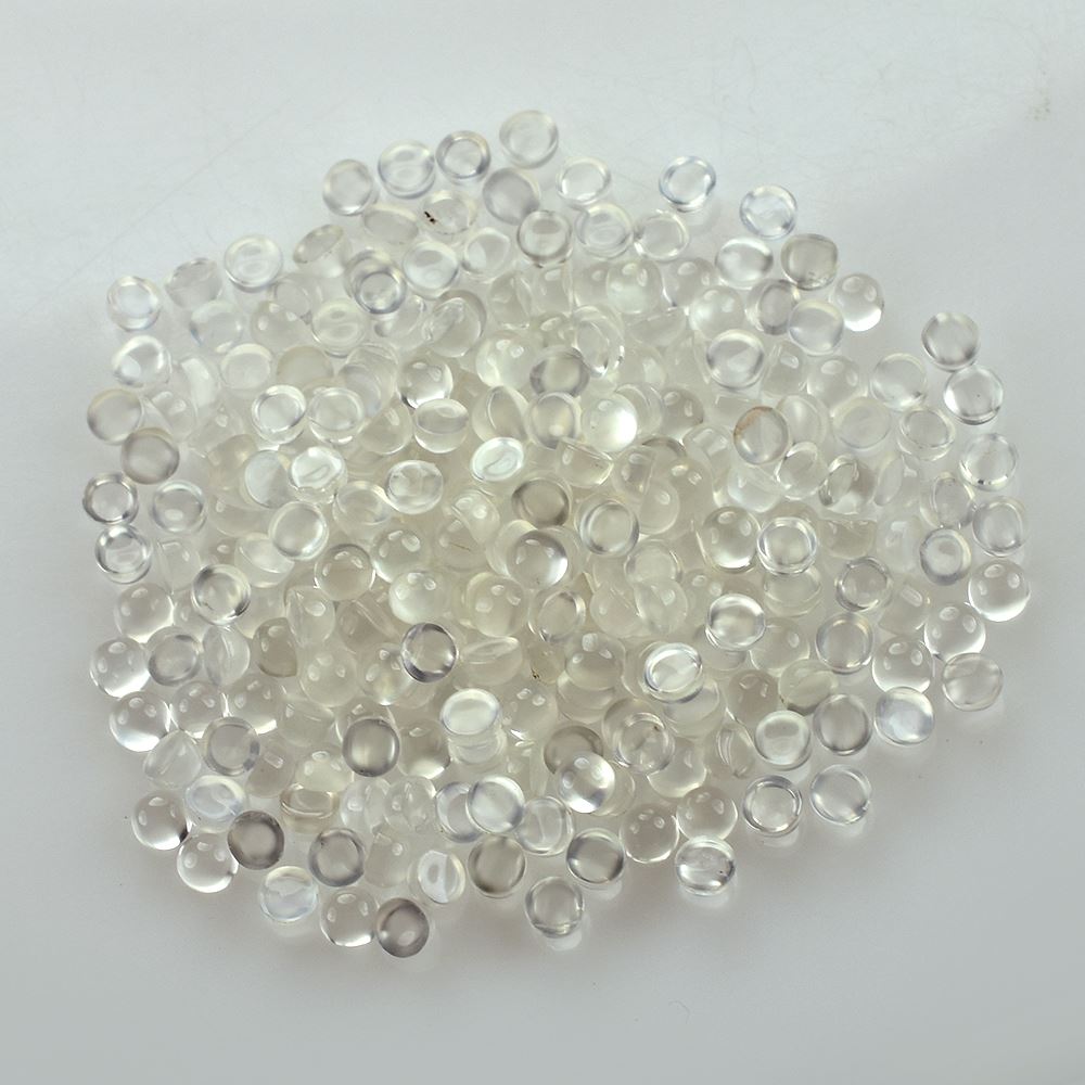 WHITE MOONSTONE PLAIN ROUND CAB (TRANSULCENT) 3.00X3.00 MM 0.15 Cts.