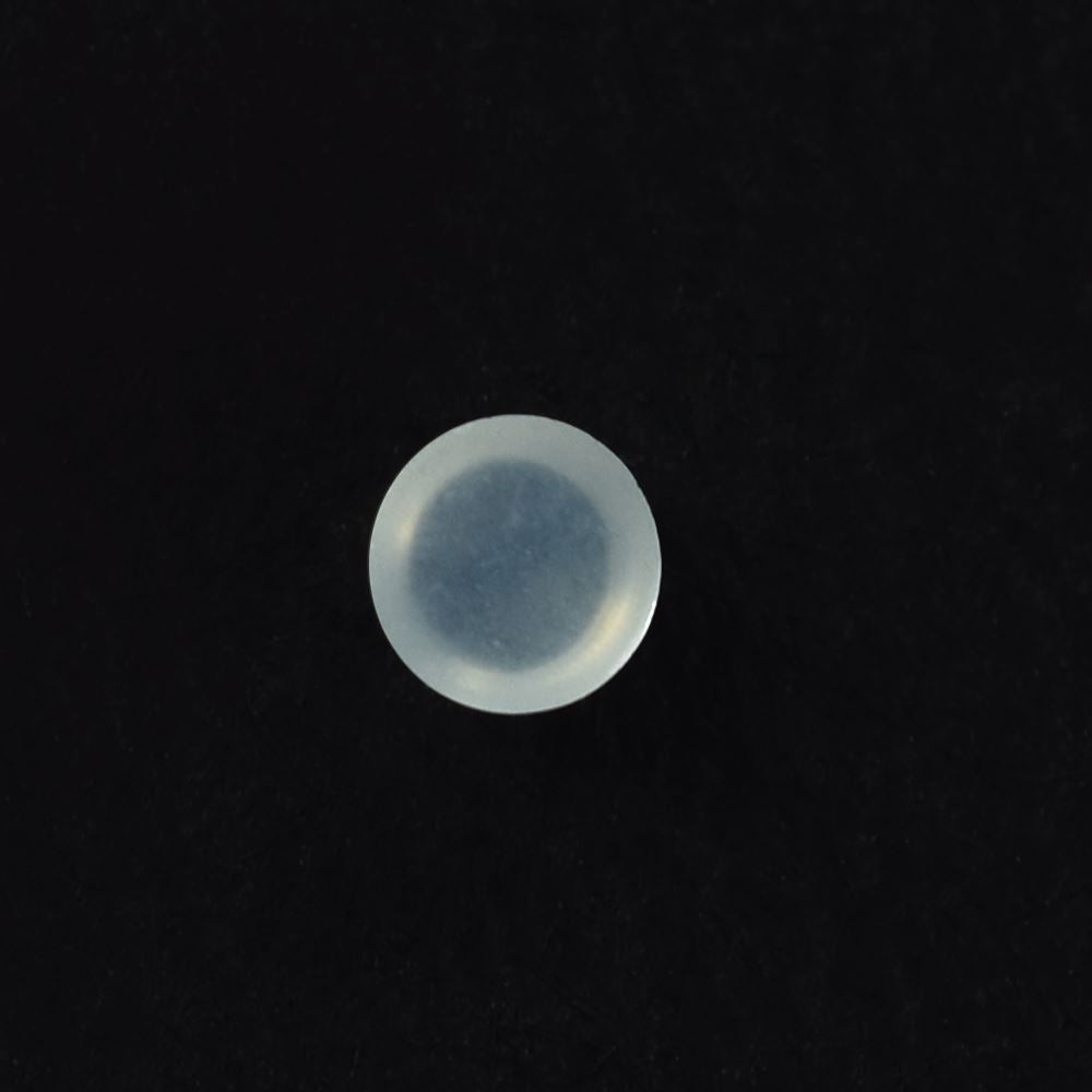 WHITE MOONSTONE PLAIN ROUND CAB (MILKY) 2.40X2.40 MM 0.07 Cts.