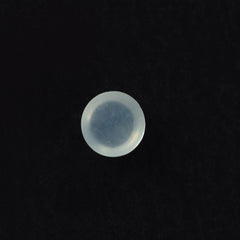 WHITE MOONSTONE PLAIN ROUND CAB (MILKY) 2.40X2.40 MM 0.07 Cts.