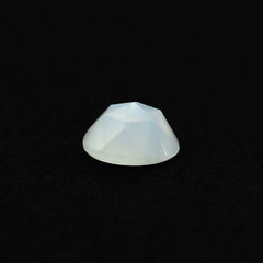 WHITE MOONSTONE ROSE CUT ROUND CAB (MILKY) 4.00X4.00 MM 0.22 Cts.