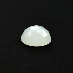 WHITE MOONSTONE ROSE CUT ROUND CAB (MILKY) 8.00X8.00 MM 1.81 Cts.