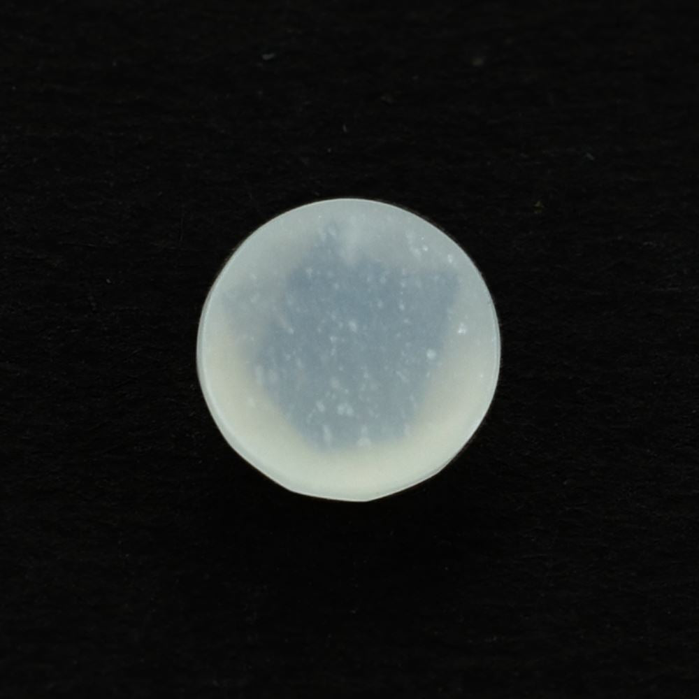 WHITE MOONSTONE ROSE CUT ROUND CAB (MILKY) 6.00X6.00 MM 0.72 Cts.