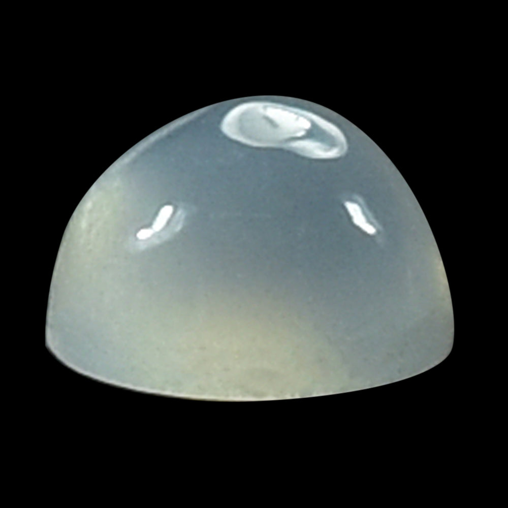 WHITE MOONSTONE PLAIN ROUND CAB (MILKY) 2.50X2.50 MM 0.06 Cts.