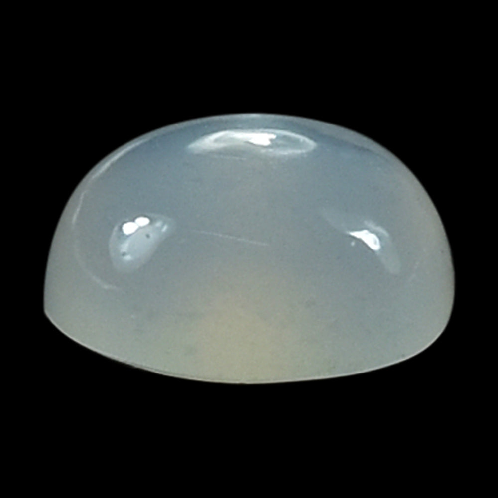 WHITE MOONSTONE PLAIN ROUND CAB (MILKY) 4.50X4.50 MM 0.33 Cts.