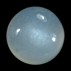 WHITE MOONSTONE PLAIN ROUND CAB (MILKY) 5.50X5.50 MM 0.62 Cts.