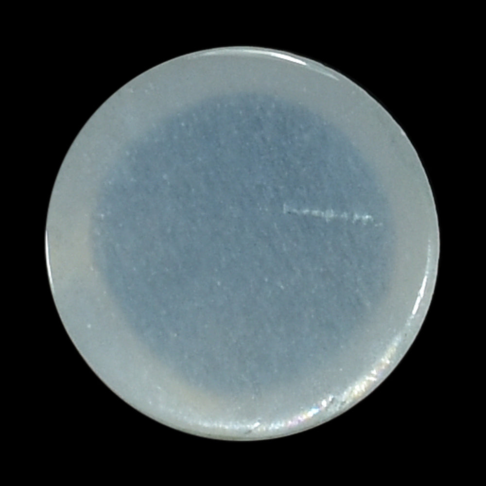 WHITE MOONSTONE PLAIN ROUND CAB (MILKY) 5.50X5.50 MM 0.62 Cts.