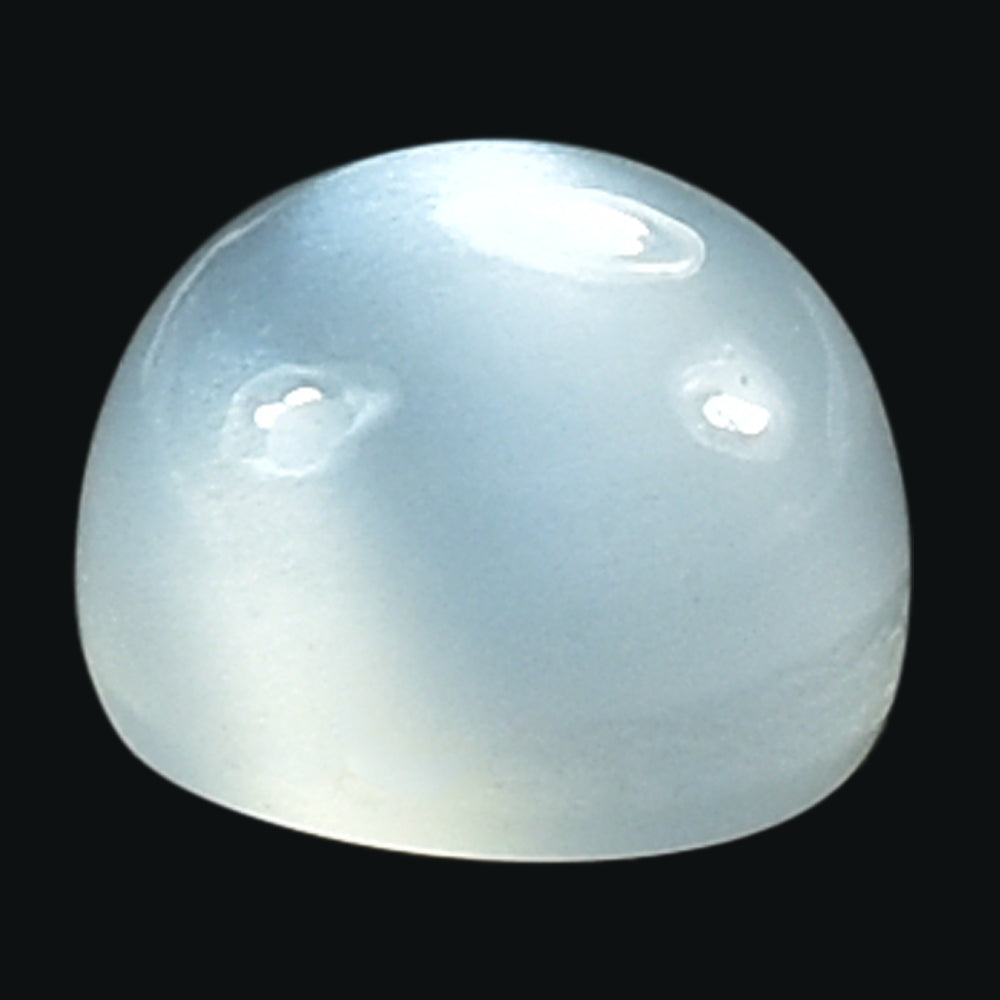 WHITE MOONSTONE PLAIN ROUND CAB (MILKY) 3.00X3.00MM 0.14 Cts.