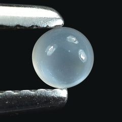 WHITE MOONSTONE PLAIN ROUND CAB (MILKY) 3.00X3.00MM 0.14 Cts.