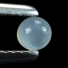 WHITE MOONSTONE PLAIN ROUND CAB (MILKY) 3.50X3.50 MM 0.22 Cts.