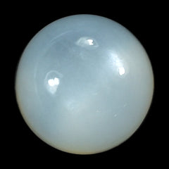 WHITE MOONSTONE PLAIN ROUND CAB (MILKY) 6.00X6.00 MM 1.31 Cts.