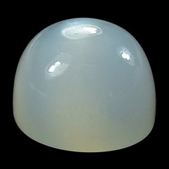 WHITE MOONSTONE PLAIN ROUND CAB (MILKY) 6.00X6.00 MM 1.31 Cts.