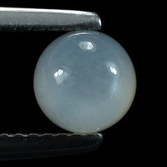 WHITE MOONSTONE PLAIN ROUND CAB (MILKY) 6.00X6.00 MM 1.31 Cts.