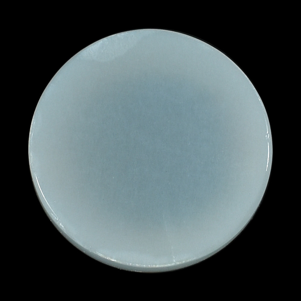 WHITE MOONSTONE PLAIN ROUND CAB (MILKY) 13.00X13.00 MM 10.10 Cts.