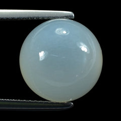 WHITE MOONSTONE PLAIN ROUND CAB (MILKY) 13.00X13.00 MM 10.10 Cts.