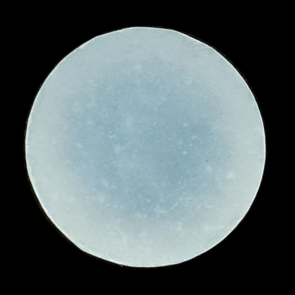 WHITE MOONSTONE CHECKER CUT ROUND CAB (MILKY) 7.00X7.00 MM 1.13 Cts.
