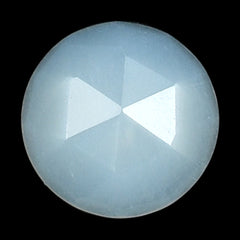 WHITE MOONSTONE ROSE CUT ROUND CAB (MILKY) 6.00X6.00 MM 0.72 Cts.