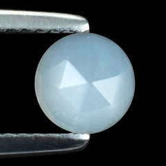 WHITE MOONSTONE ROSE CUT ROUND CAB (MILKY) 6.00X6.00 MM 0.72 Cts.