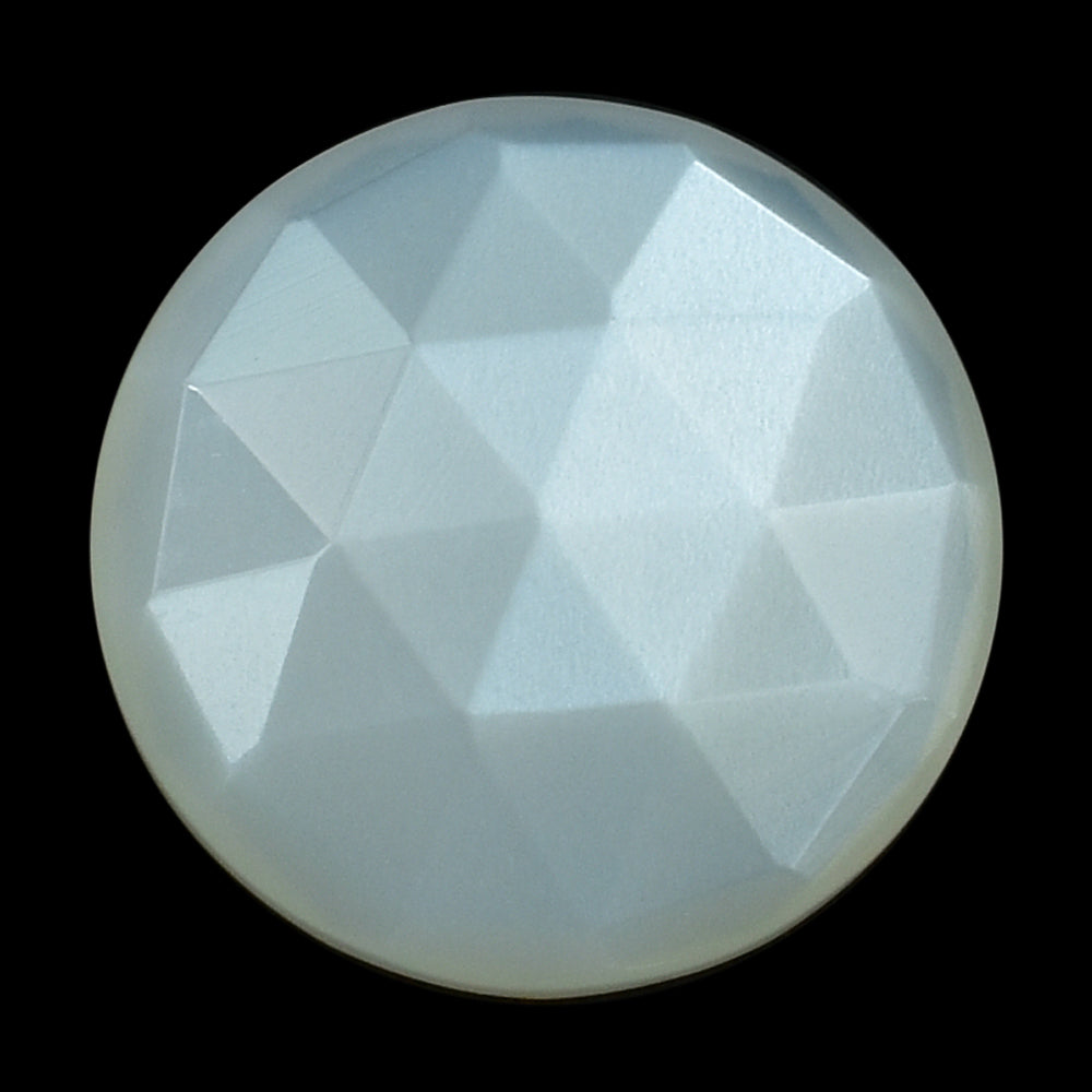 WHITE MOONSTONE ROSE CUT BRIOLETTE ROUND (MILKY) 12.00X12.00 MM 4.21 Cts.