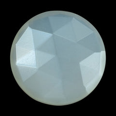 WHITE MOONSTONE ROSE CUT BRIOLETTE ROUND (MILKY) 12.00X12.00 MM 4.21 Cts.