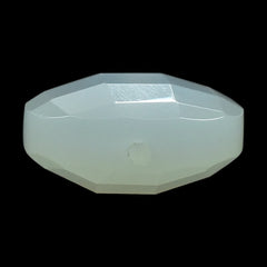 WHITE MOONSTONE CHECKER CUT BRIOLETTE ROUND (MILKY) (FULL DRILL-1.00MM 10.00X10.00 MM 3.63 Cts.