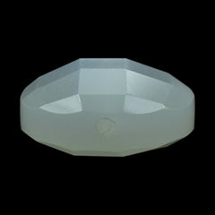 WHITE MOONSTONE CHECKER CUT BRIOLETTE ROUND (MILKY) (FULL DRILL-1.00MM 10.00X10.00 MM 3.63 Cts.