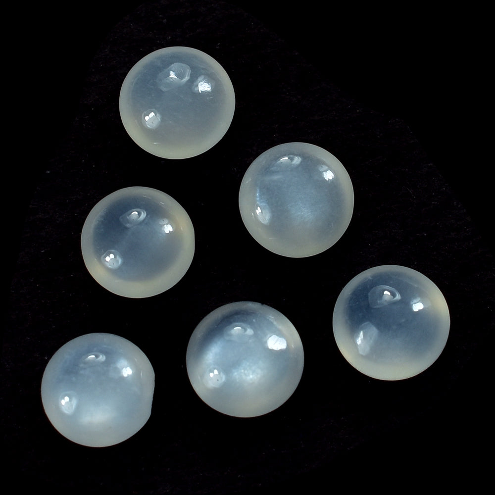 WHITE MOONSTONE (MILKY) LENTIL ROUND 5.00X5.00 MM 0.5 Cts.