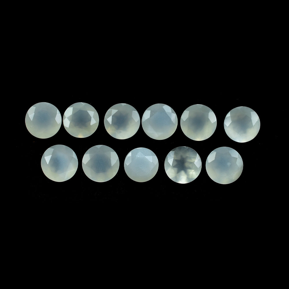 WHITE MOONSTONE (MILKY) CUT ROUND 5.00X5.00 MM 0.38 Cts.