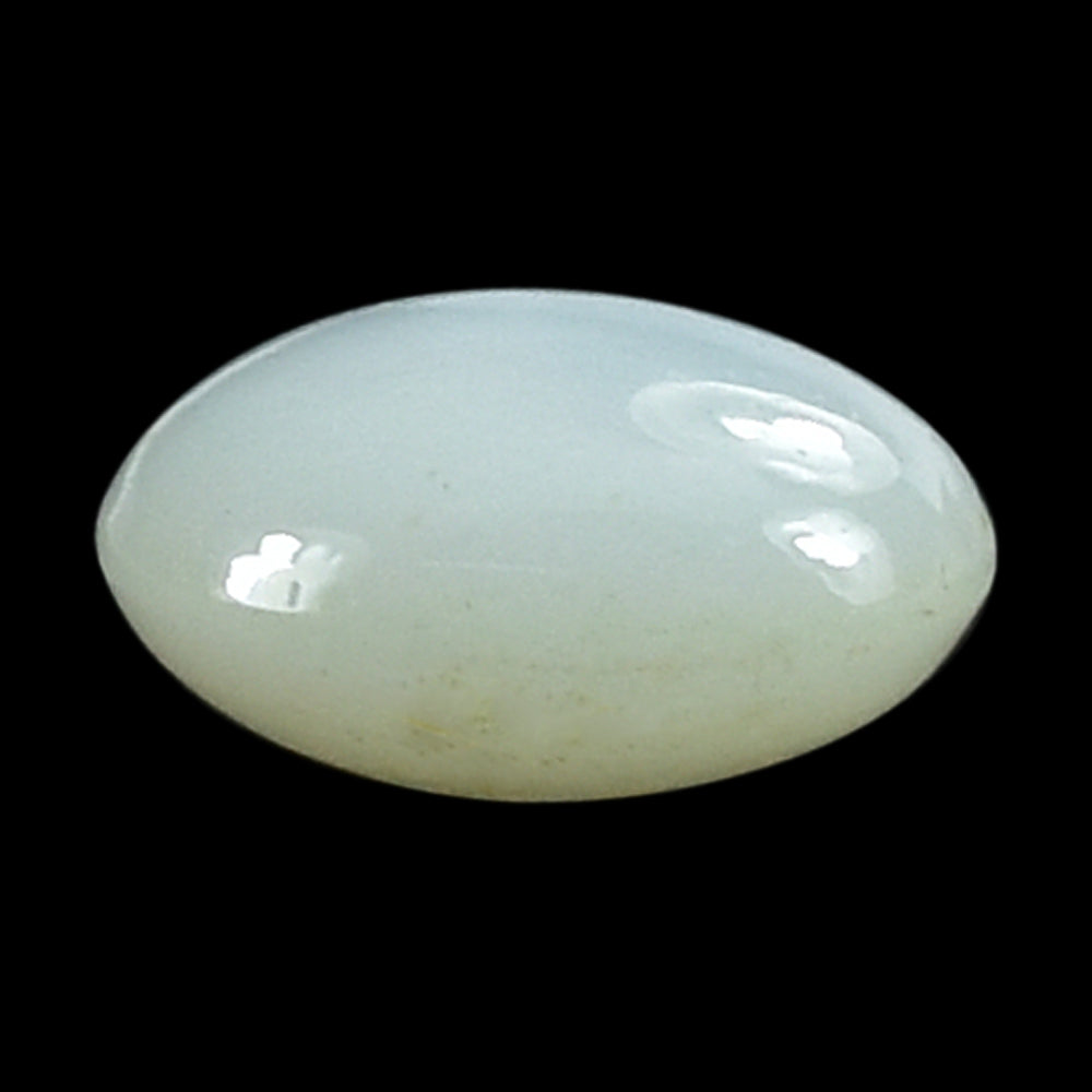 WHITE MOONSTONE (MILKY) LENTIL ROUND 6.00X6.00 MM 0.74 Cts.