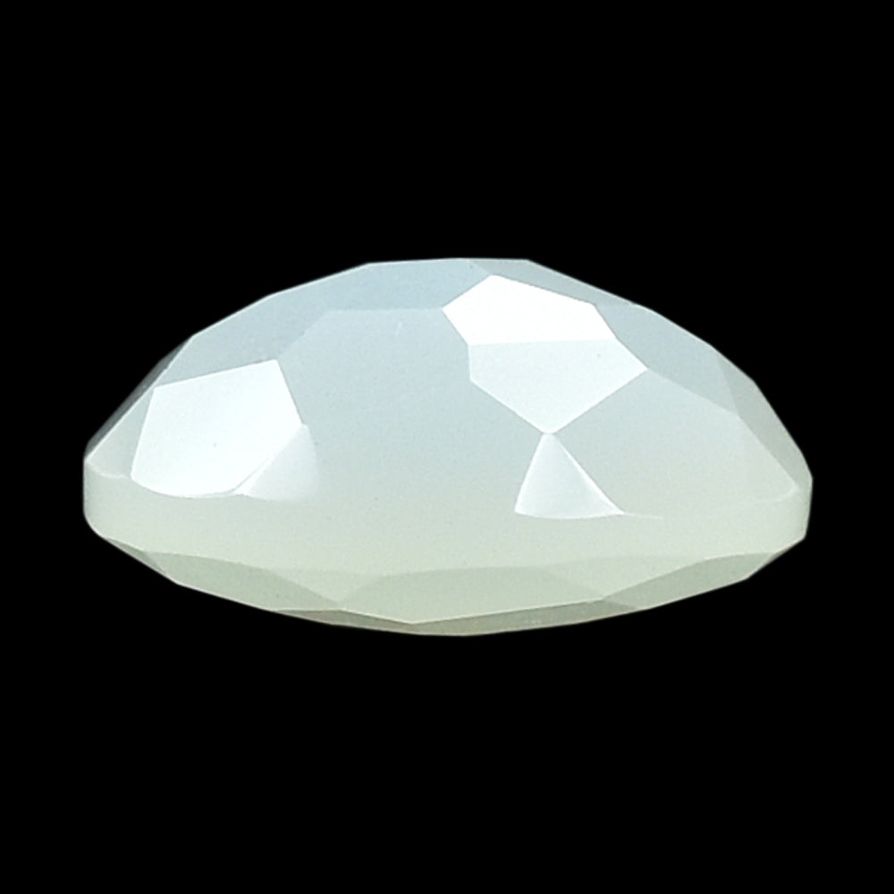 WHITE MOONSTONE (MILKY) IRREGULAR CUT BRIOLETTE ROUND 8.00X8.00 MM 1.57 Cts.